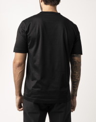 Castello d'Oro Black T-shirt 100% Cotton Regular Fit thumbnail 2